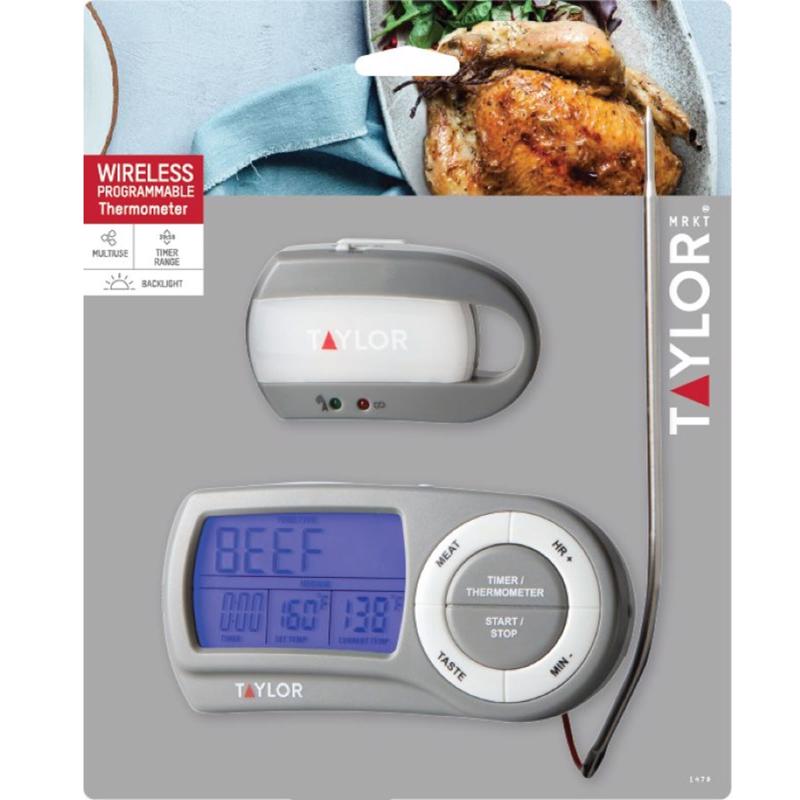 Taylor Instant Read Digital Wireless Remote Probe Thermometer