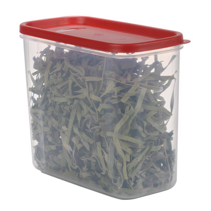 Rubbermaid 16 cups Clear/Red Food Storage Container