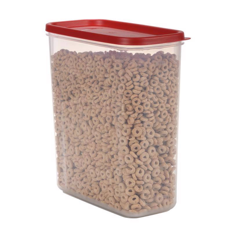 Rubbermaid 21 cups Clear/Red Food Storage Container