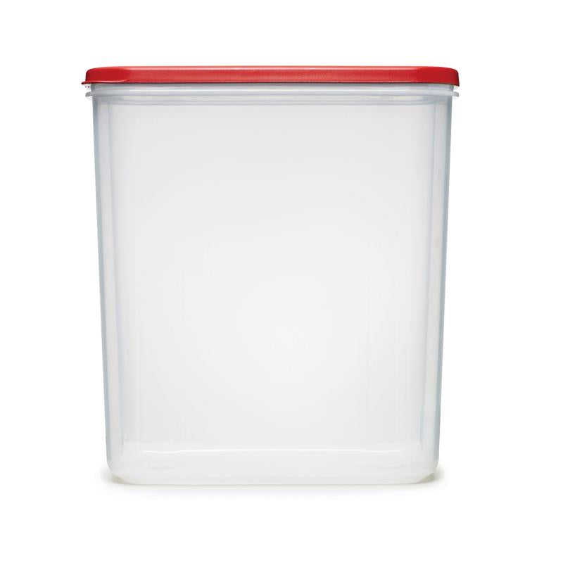 Rubbermaid 21 cups Clear/Red Food Storage Container