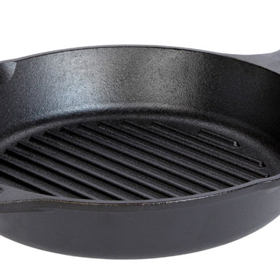 Lodge Cast Iron Grill Pan 10-1/4 in. Black