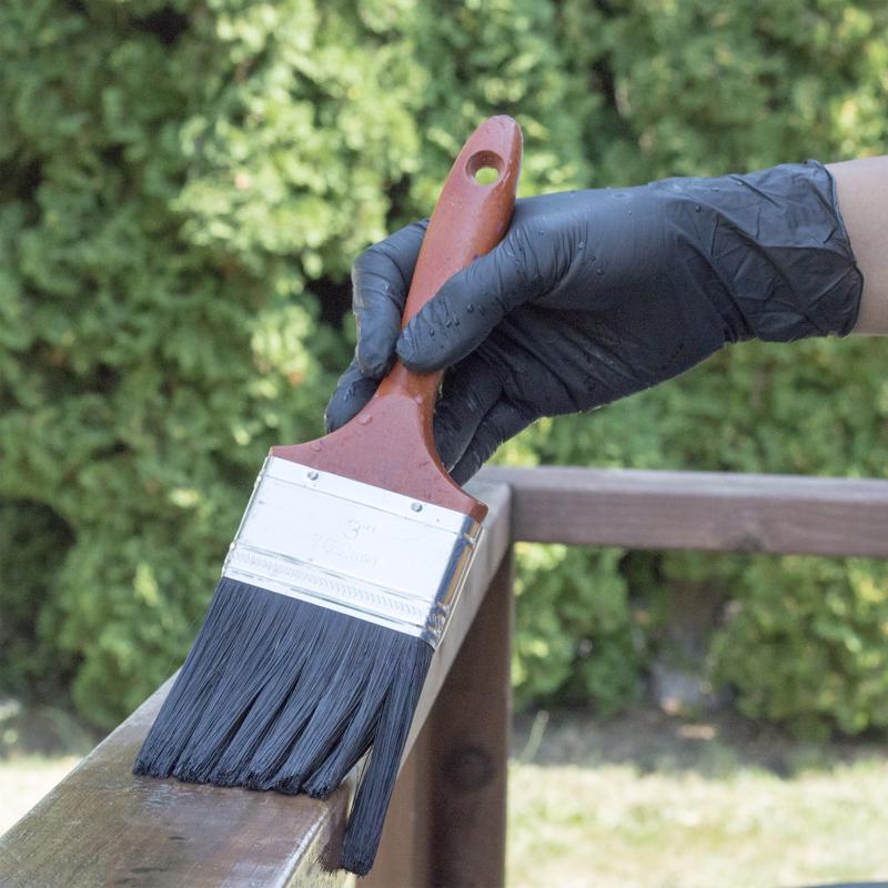 Gloveworks Nitrile Disposable Gloves X-Large Black Powder Free 100 pk