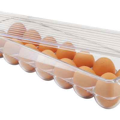 iDesign Linus 3 in. H X 4.25 in. W X 14.5 in. D Plastic Egg Holder