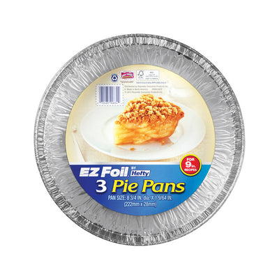 Hefty EZ Foil 8-3/4 in. W X 8-3/4 in. L Pie Pan Silver 3 pk
