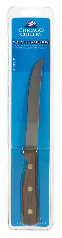 Chicago Cutlery Walnut Tradition Stainless Steel Utility Knife