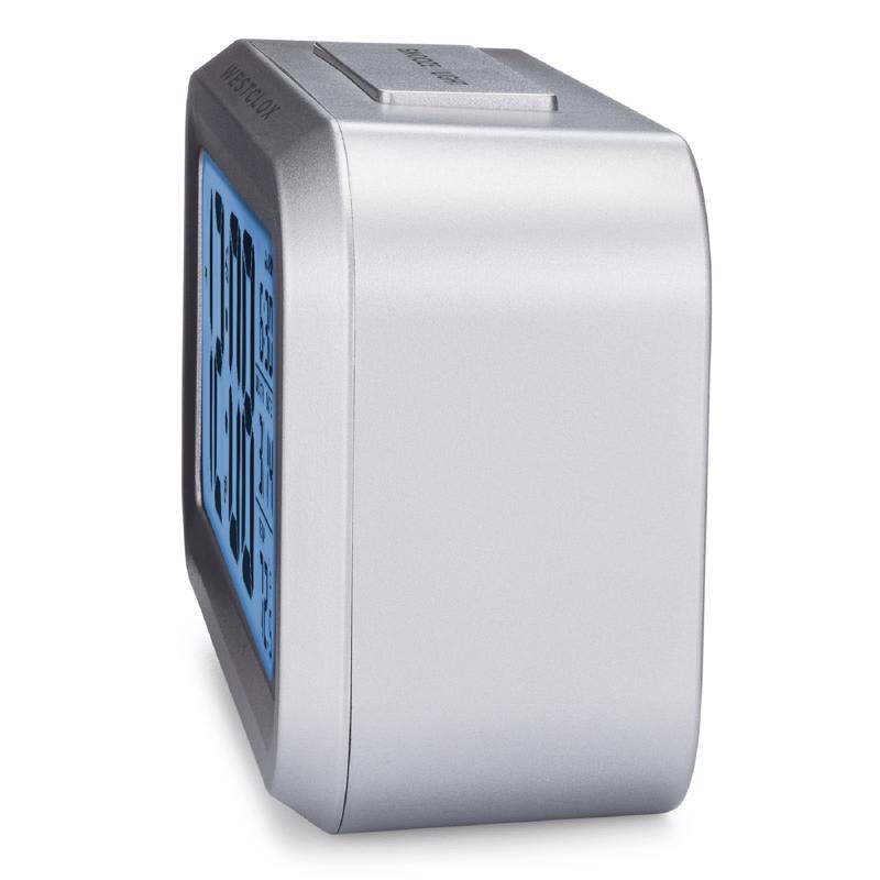 Westclox 5.3 in. Silver Alarm Clock Digital
