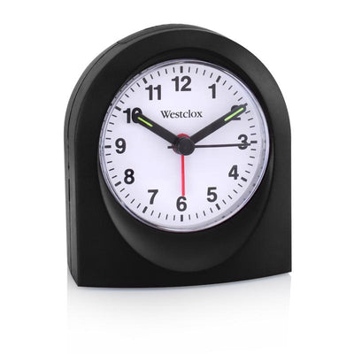 Westclox 3 in. Black Alarm Clock Analog