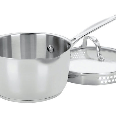 Cuisinart Chef's Classic Stainless Steel Saucepan 2 qt Silver