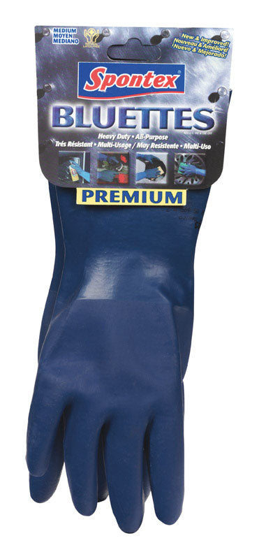 Spontex Bluettes Neoprene Cleaning Gloves M Blue