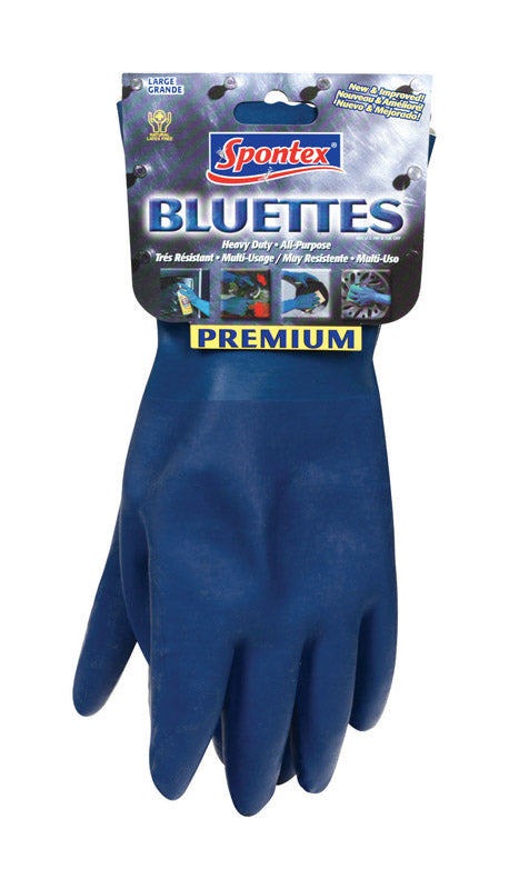 Spontex Bluettes Neoprene Cleaning Gloves L Blue