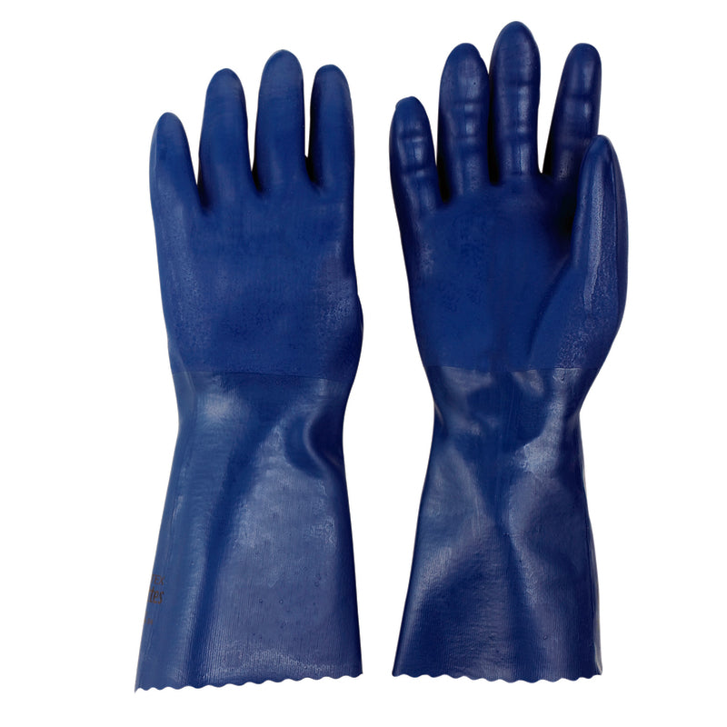 Spontex Bluettes Neoprene Cleaning Gloves L Blue