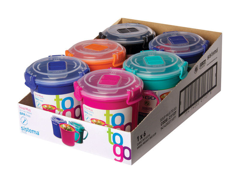 Sistema 22.1 oz Assorted Soup Mug