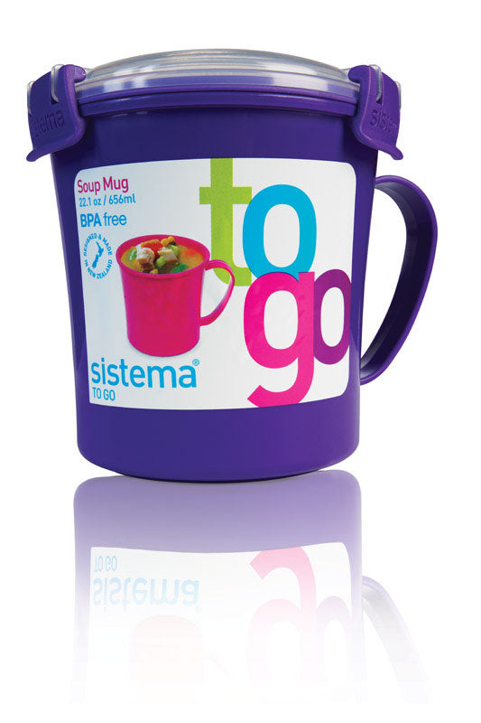 Sistema 22.1 oz Assorted Soup Mug