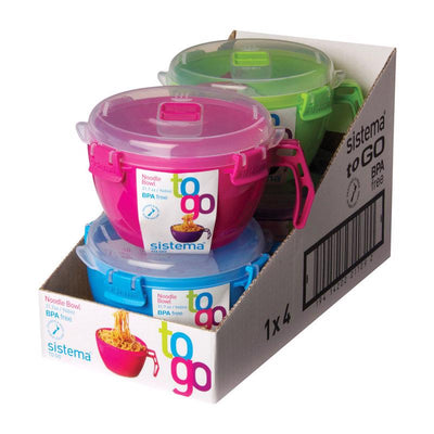 Sistema Klip It 31.7 oz Assorted Noodle Bowl