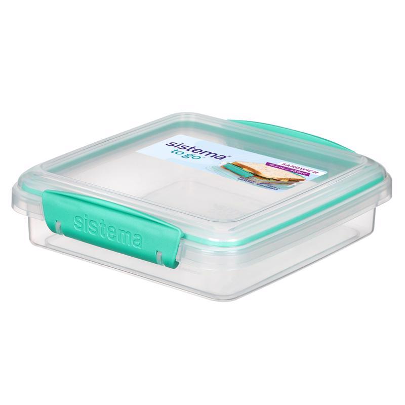 Sistema 15.2 oz Clear Sandwich Box
