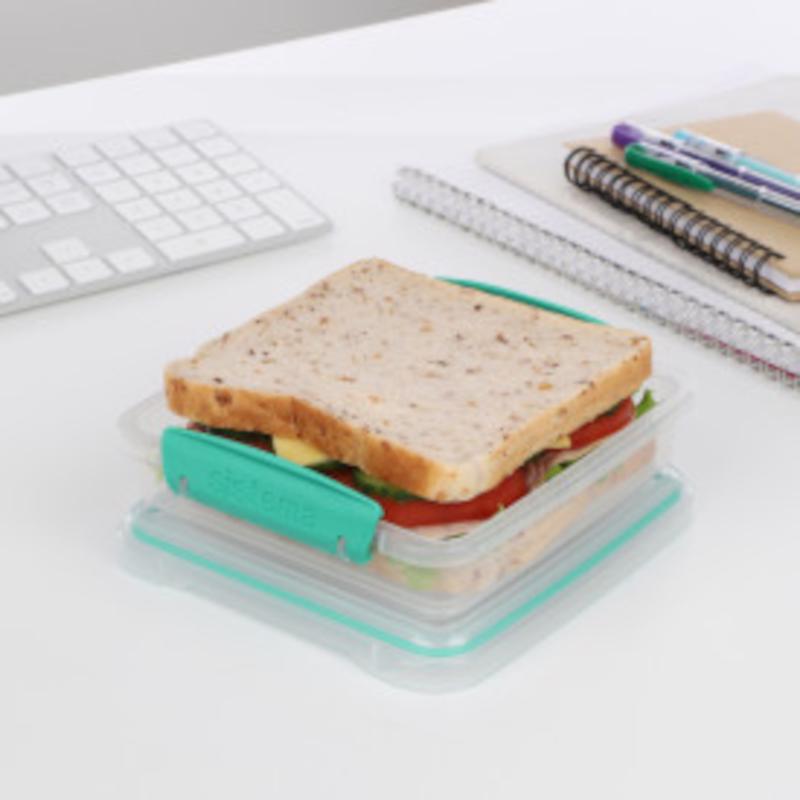 Sistema 15.2 oz Clear Sandwich Box