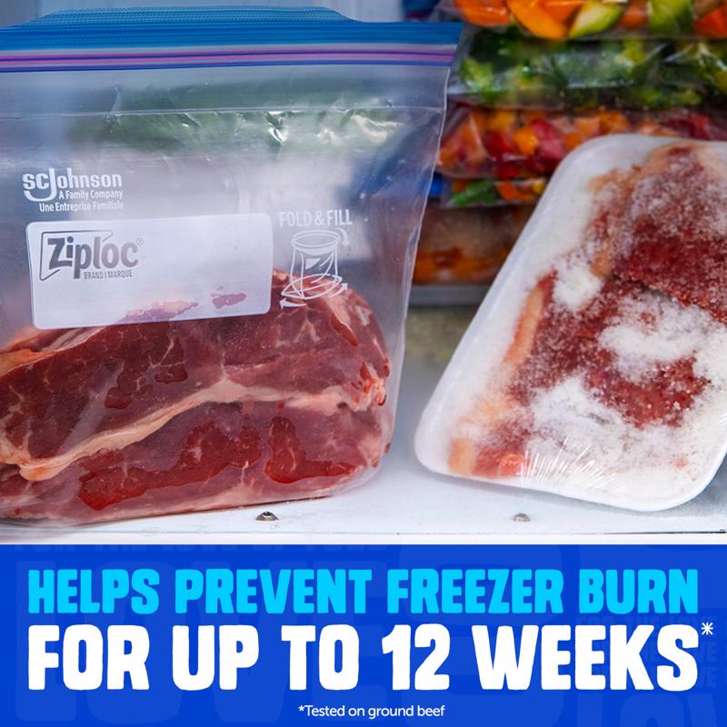 Ziploc 1 qt Clear Freezer Bag 38 pk