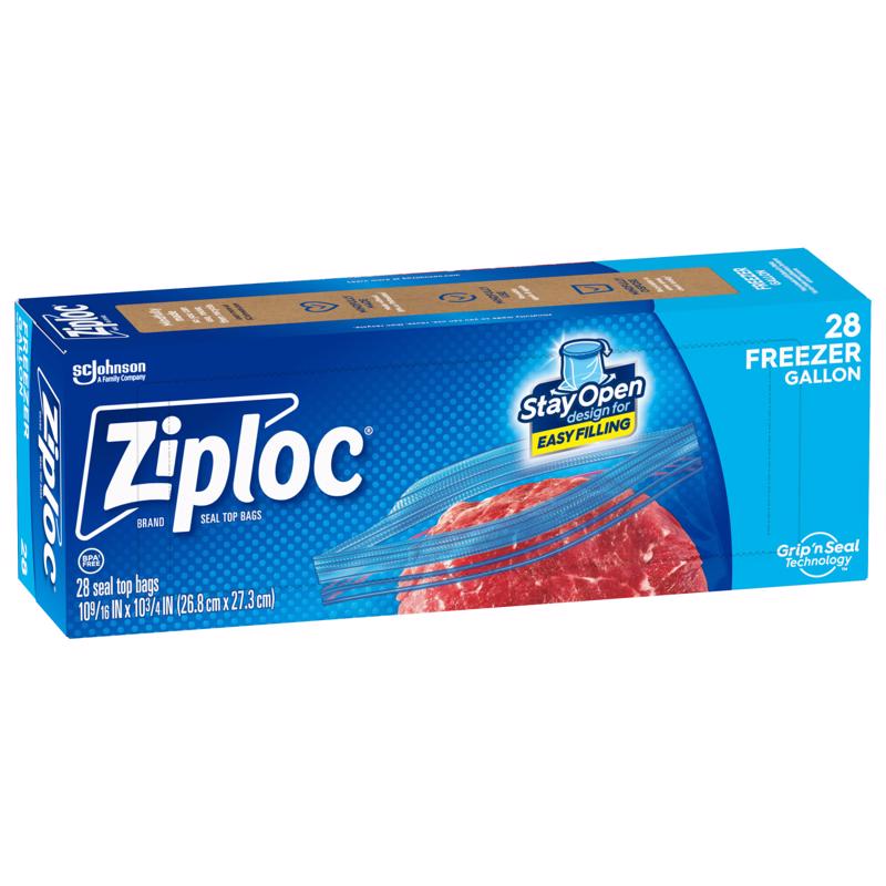 Ziploc 1 gal Clear Freezer Bag 28 pk
