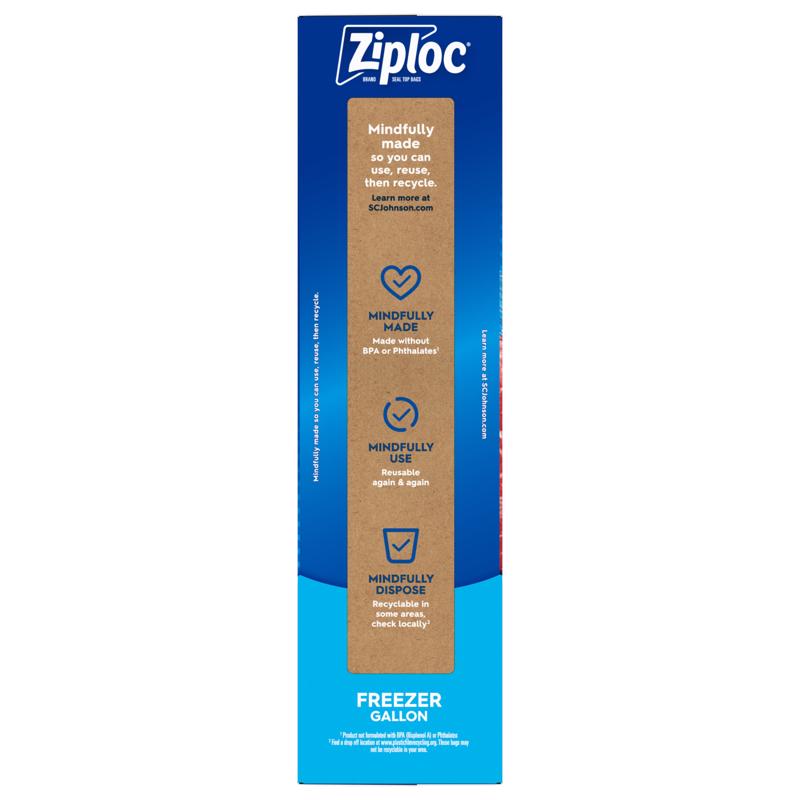 Ziploc 1 gal Clear Freezer Bag 28 pk