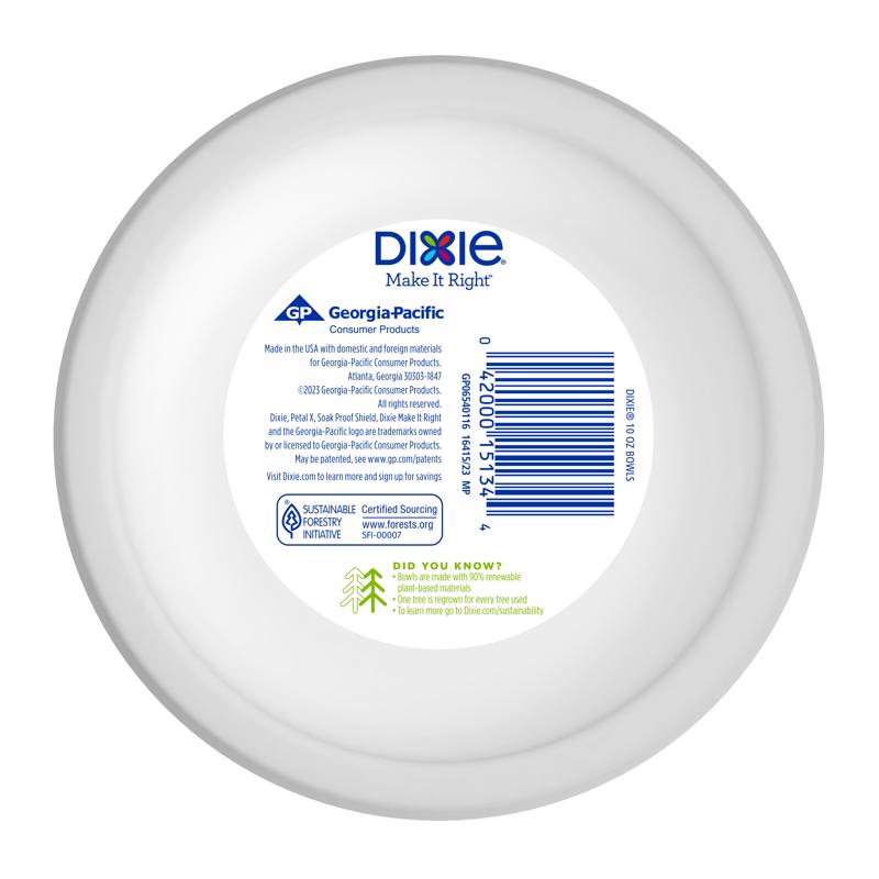 Dixie 10 oz Multicolored Paper FLOWERS BLOOM Bowl 9-1/4 in. D 36 pk