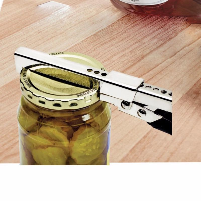 Swing-A-Way Black/Silver Steel Jar Opener