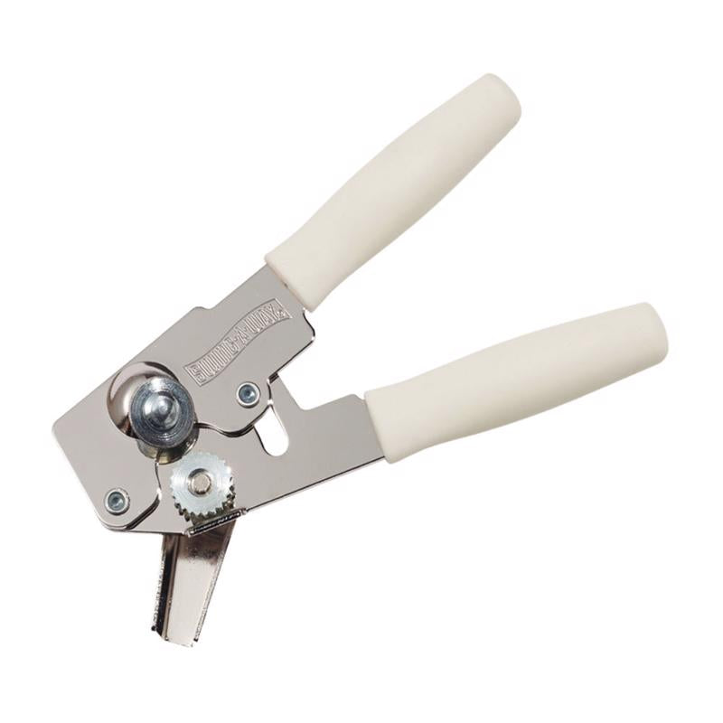 Swing-A-Way White Steel Manual Compact Can Opener