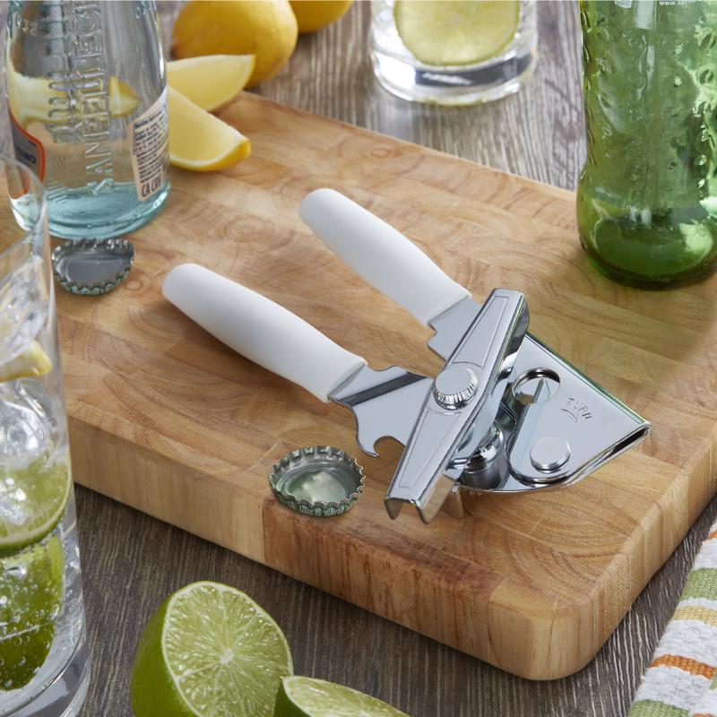 Swing-A-Way White Steel Manual Portable Can Opener