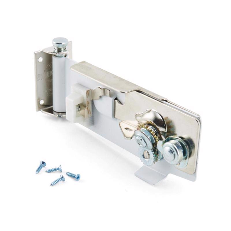 Swing-A-Way White Steel Manual Wall Mount Can Opener