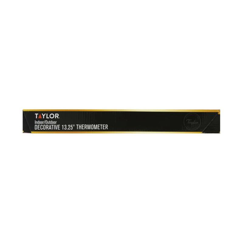 Taylor Big and Bold Dial Clock Plastic Black/White 13.25 in.