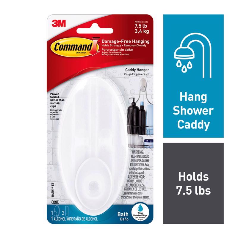 3M Command Large Plastic Caddy Hanger 5 in. L