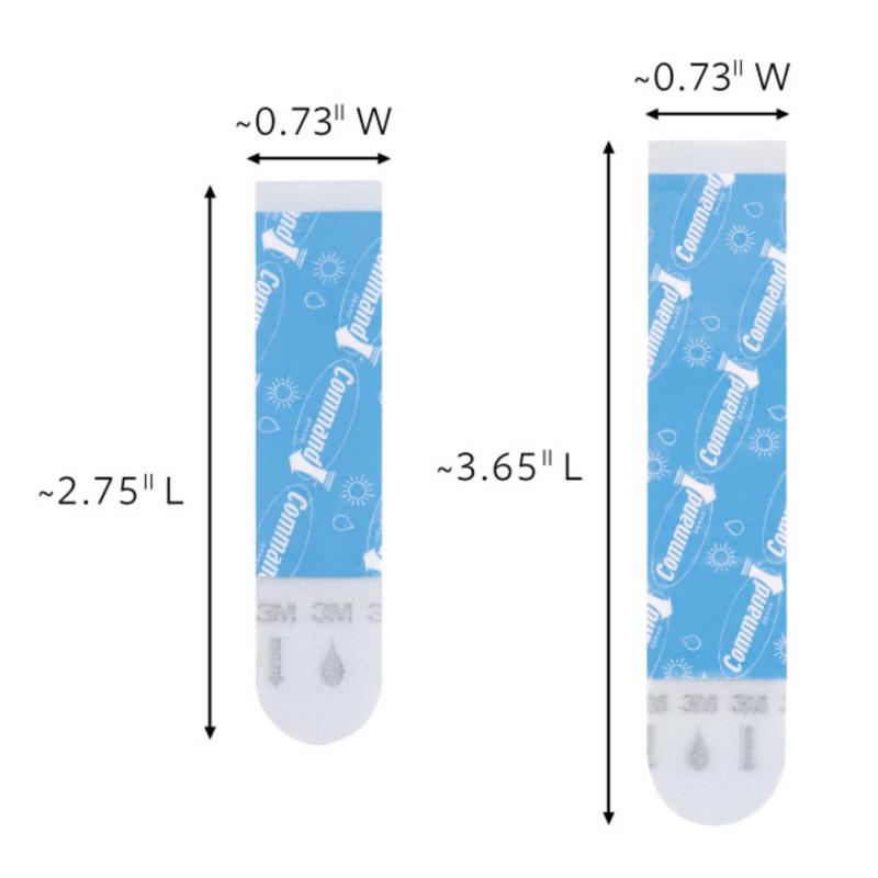 3M Command Medium/Large Plastic Refill Strips 6 pk