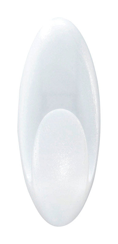 3M Command Medium Plastic Bath Hook 3.375 in. L 2 pk
