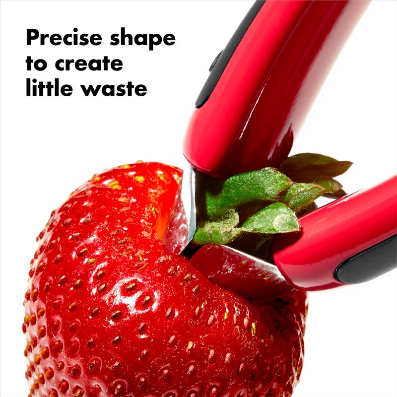 OXO Good Grips Red Plastic/Stainless Steel Strawberry Huller