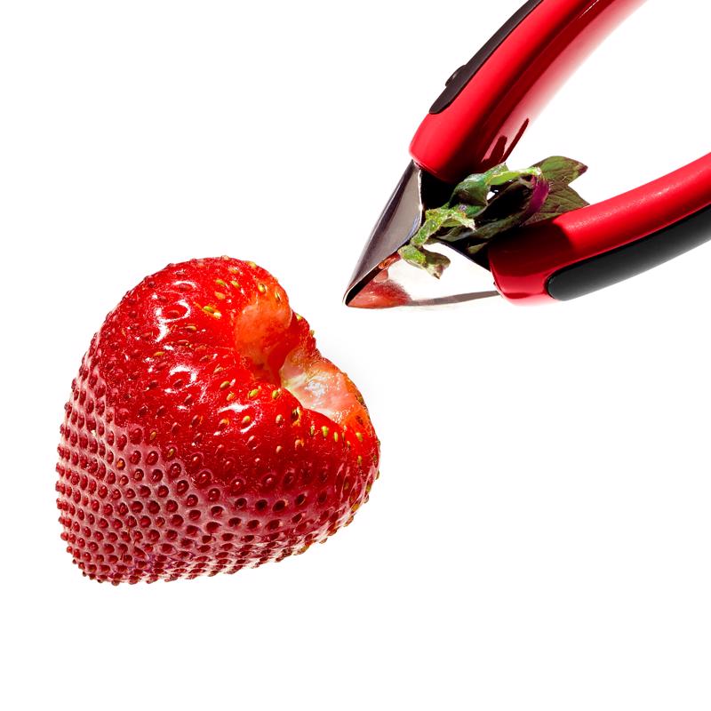 OXO Good Grips Red Plastic/Stainless Steel Strawberry Huller