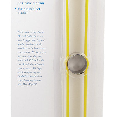 Harold Import Yellow Stainless Steel Corn Cutter
