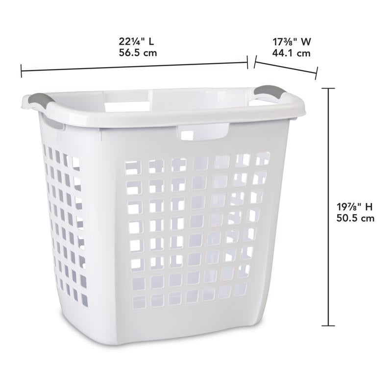 Sterilite White Plastic Laundry Basket