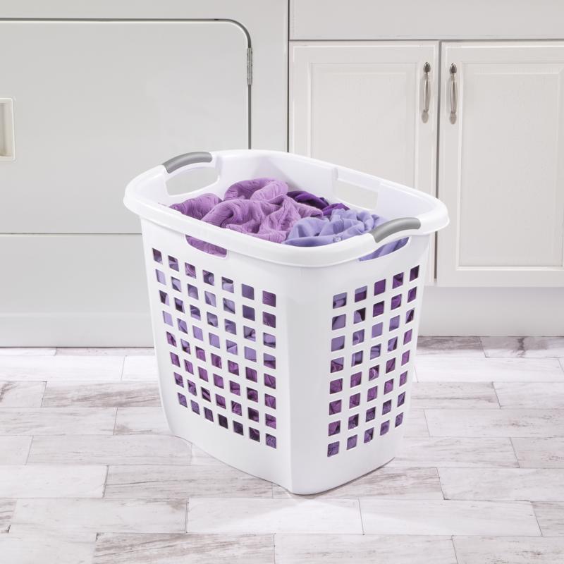 Sterilite White Plastic Laundry Basket