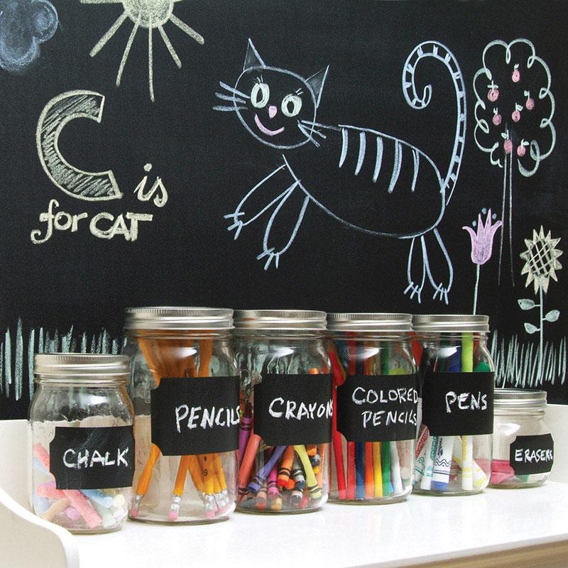 Con-Tact Specialty Coverings 6 ft. L X 18 in. W Black Chalkboard Self-Adhesive Shelf Liner