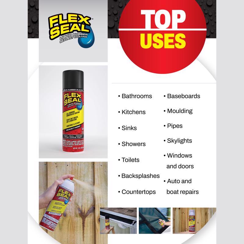 Flex Seal Family of Products Flex Seal Brown Rubber Spray Sealant 14 oz