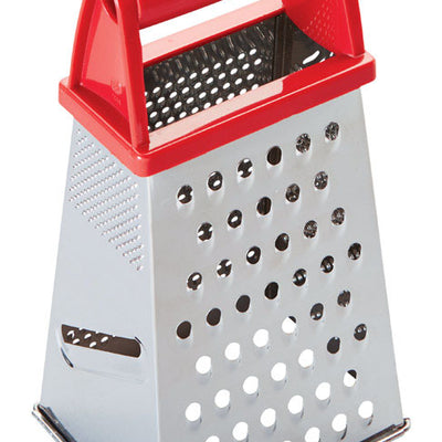 Good Cook Silver/Red Stainless Steel Box Grater