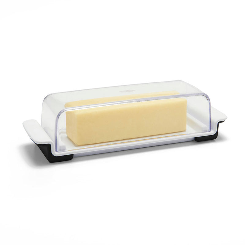 OXO Good Grips Black/White Plastic Butter Dish 4 oz