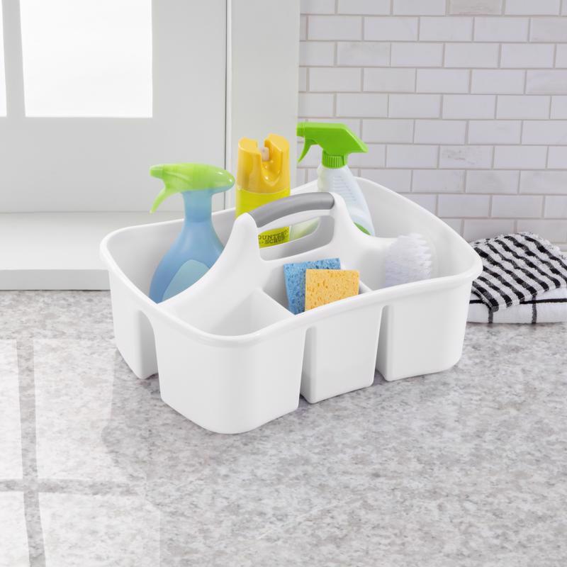 Sterilite 2.4 cu ft White Caddy 8.875 in. H X 13.25 in. W X 17.75 in. D
