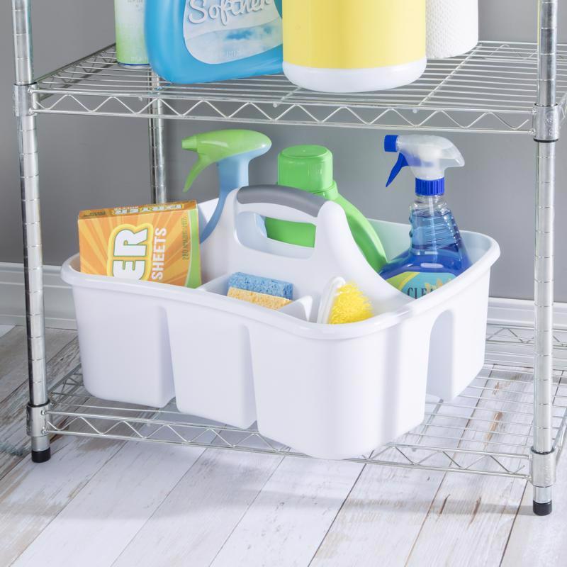 Sterilite 2.4 cu ft White Caddy 8.875 in. H X 13.25 in. W X 17.75 in. D