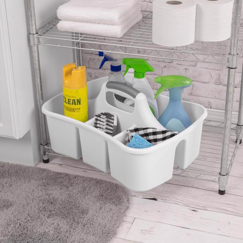 Sterilite 2.4 cu ft White Caddy 8.875 in. H X 13.25 in. W X 17.75 in. D