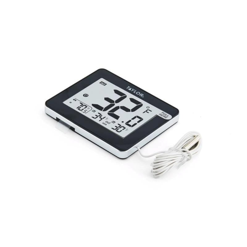 Taylor Wire Probe Digital Thermometer Plastic Black 3.15 in.