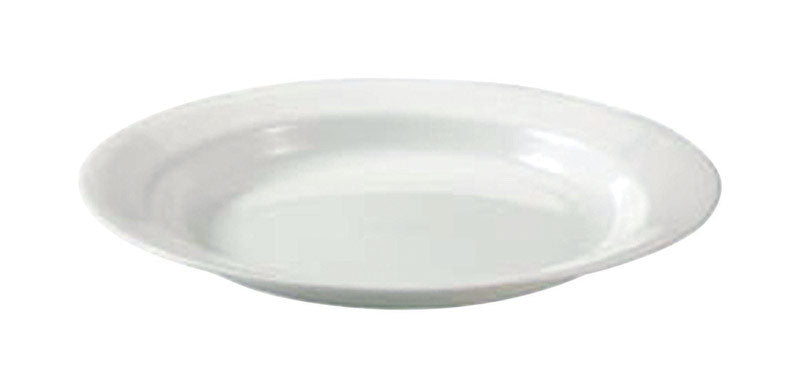 Corelle Livingware 15 oz White Porcelain Winter Frost White Soup/Salad Bowl 8-1/2 in. D