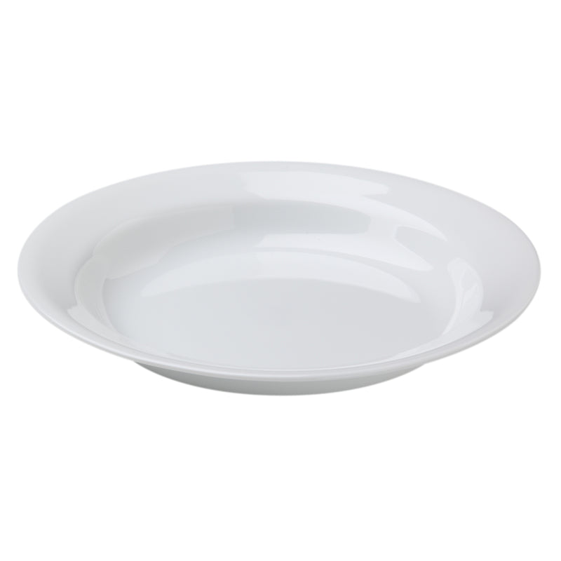 Corelle Livingware 15 oz White Porcelain Winter Frost White Soup/Salad Bowl 8-1/2 in. D
