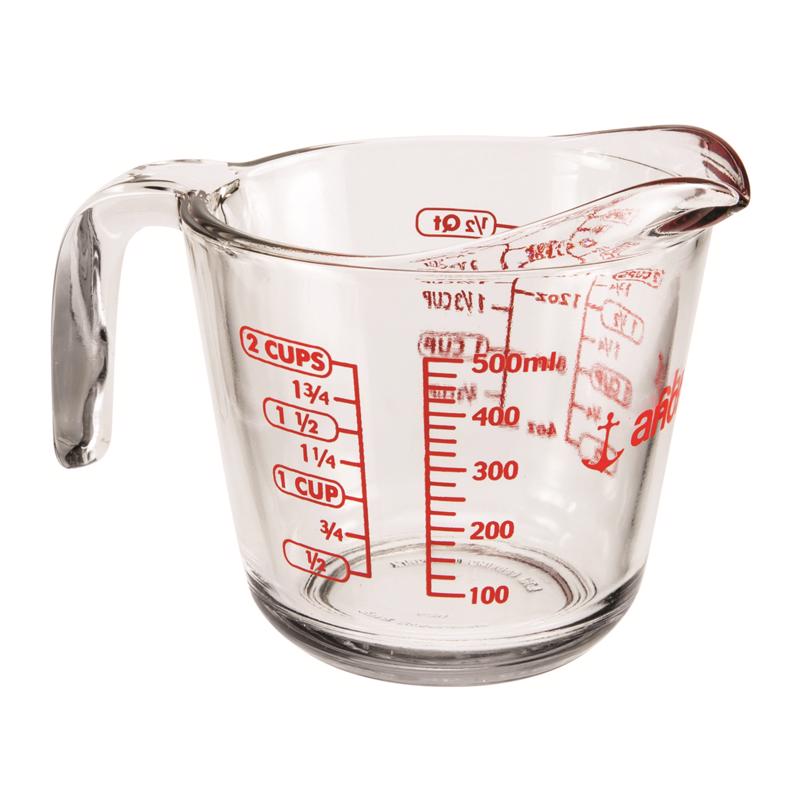Anchor Hocking 2 cups Glass Clear/Red Measuring Cup