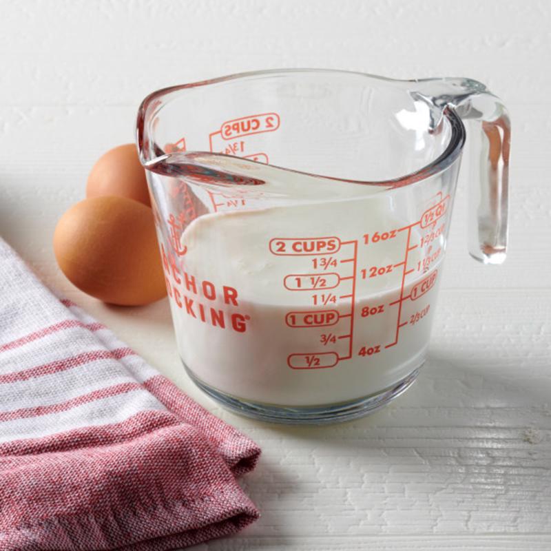 Anchor Hocking 2 cups Glass Clear/Red Measuring Cup