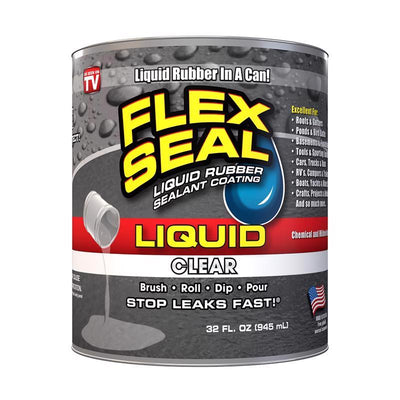Flex Seal Family of Products Flex Seal Clear Liquid Rubber Sealant Coating 32 fl. oz.